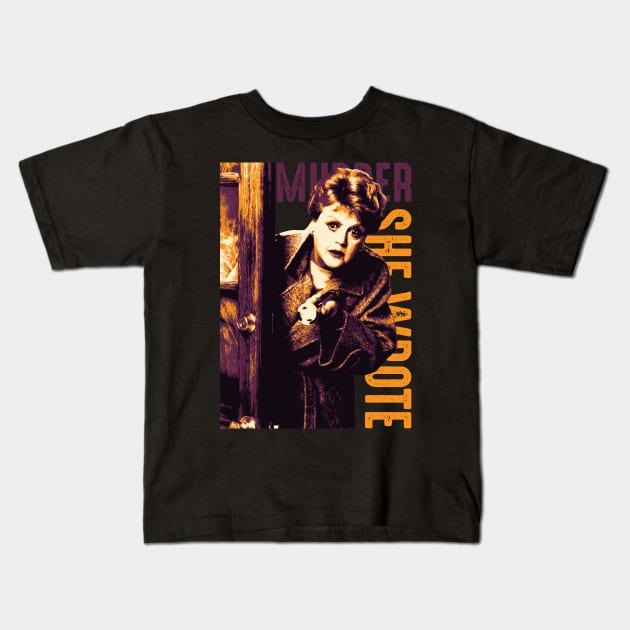Murder, She Wrote In Halloween Vibe Kids T-Shirt by mia_me